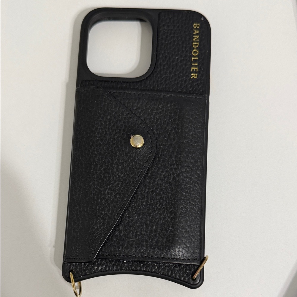Bandolier Black Textured Phone Case iPhone 15 pro max